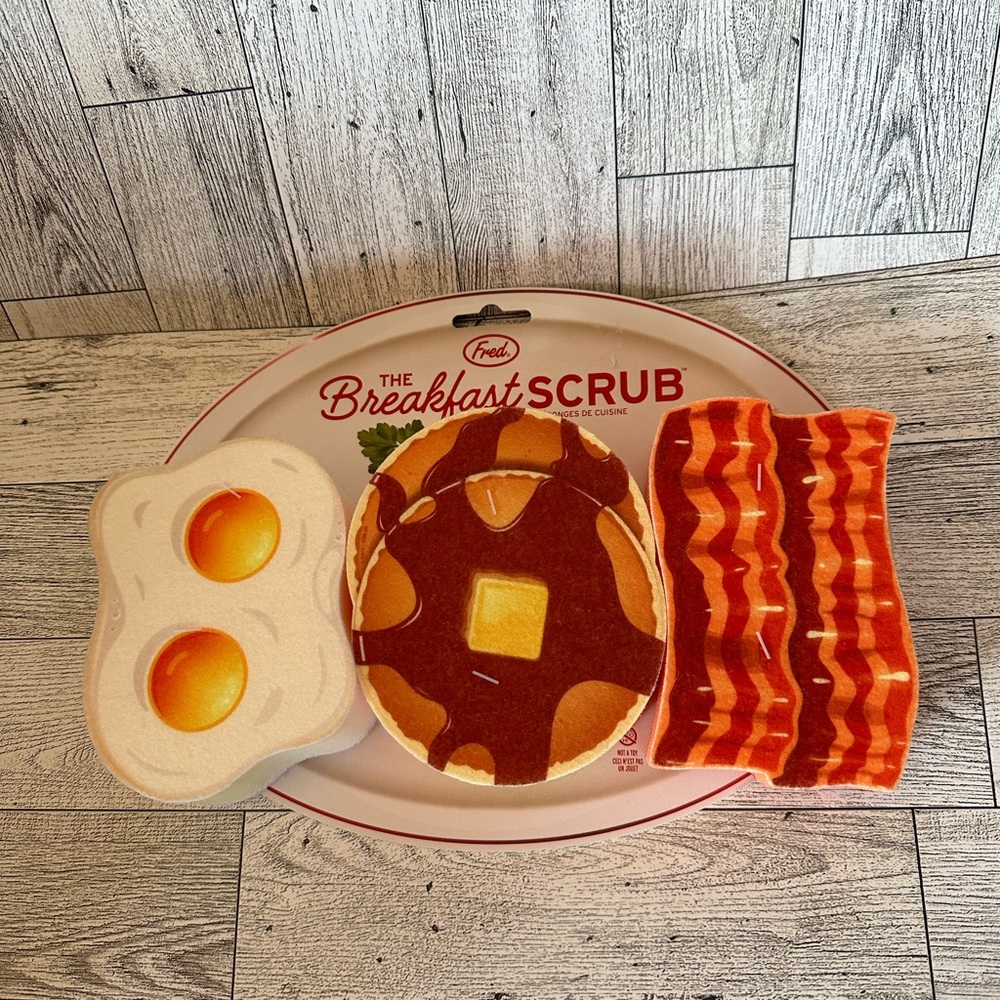 Set of 3 Novelty fun scrubbing Kitchen sponges